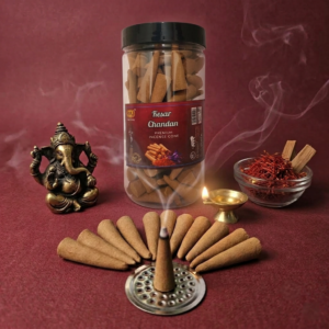 Kesar Chandan cone 200g