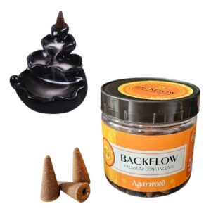 Agarwood Backflow Incense Cones 100g