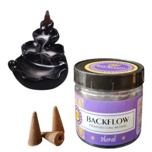 Floral Backflow Incense Cones 100g