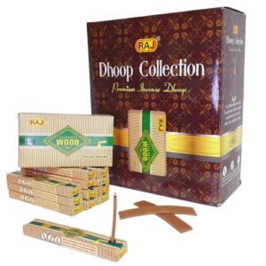 Premium 4-Inch Dhoop – Golden Wood