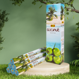 Coconut Tall Hexa Incense Sticks