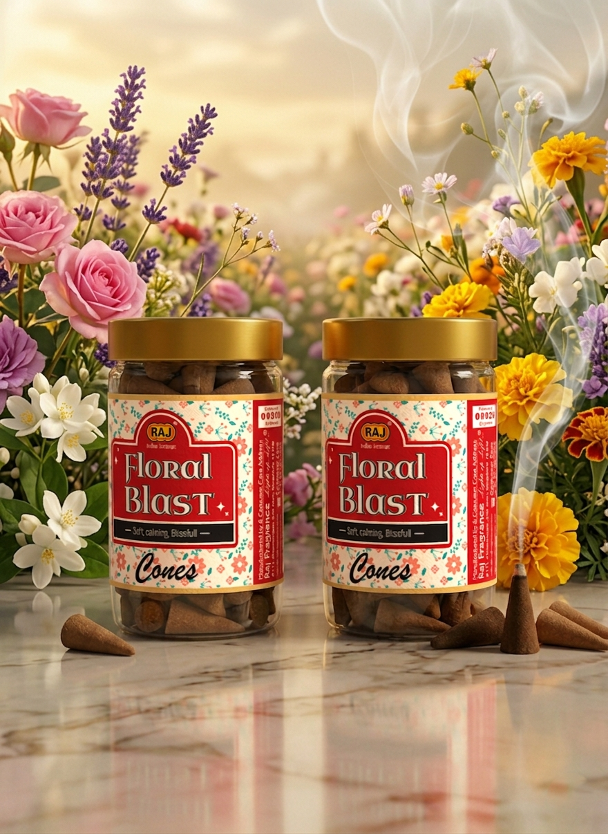 Floral Blast Incense Cones - Image 2