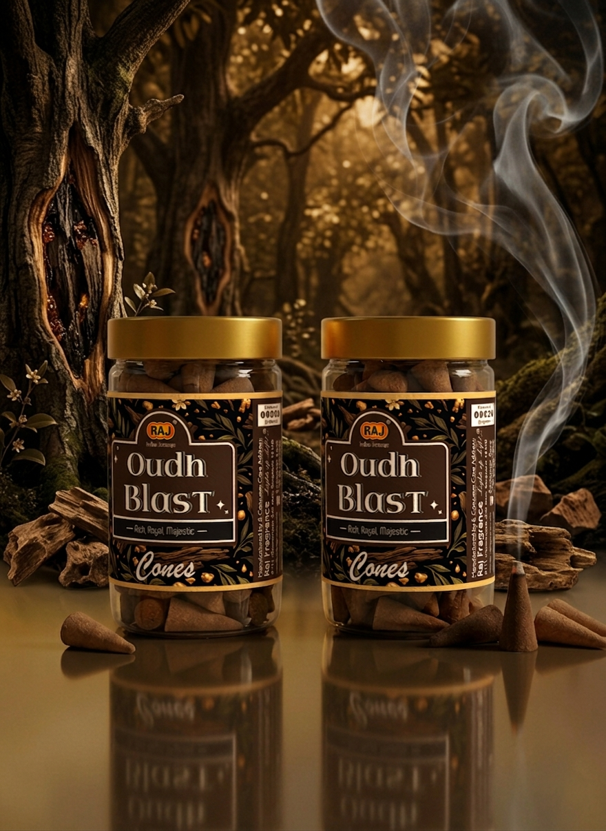Oudh Blast Incense Cones - Image 2
