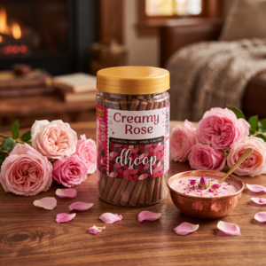 Creamy Rose Dhoop Sticks