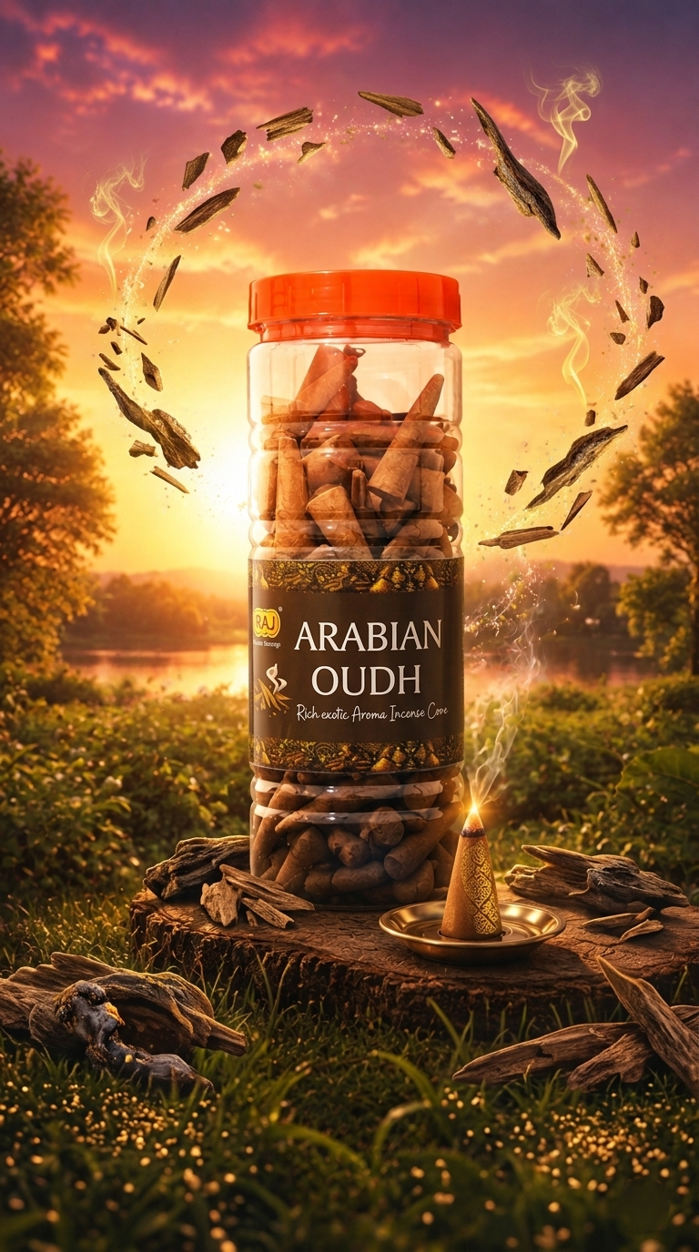 Arabian Oudh Incense Cones 400G - Image 2