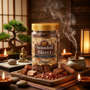 Sandal Blast Incense Cones