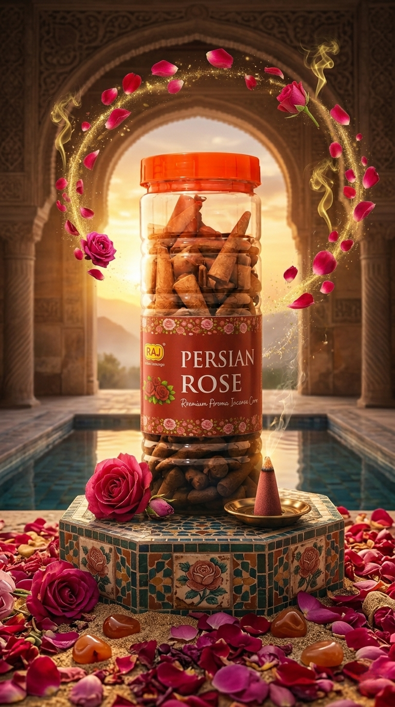 Persian Rose Incense Cones 400G - Image 2